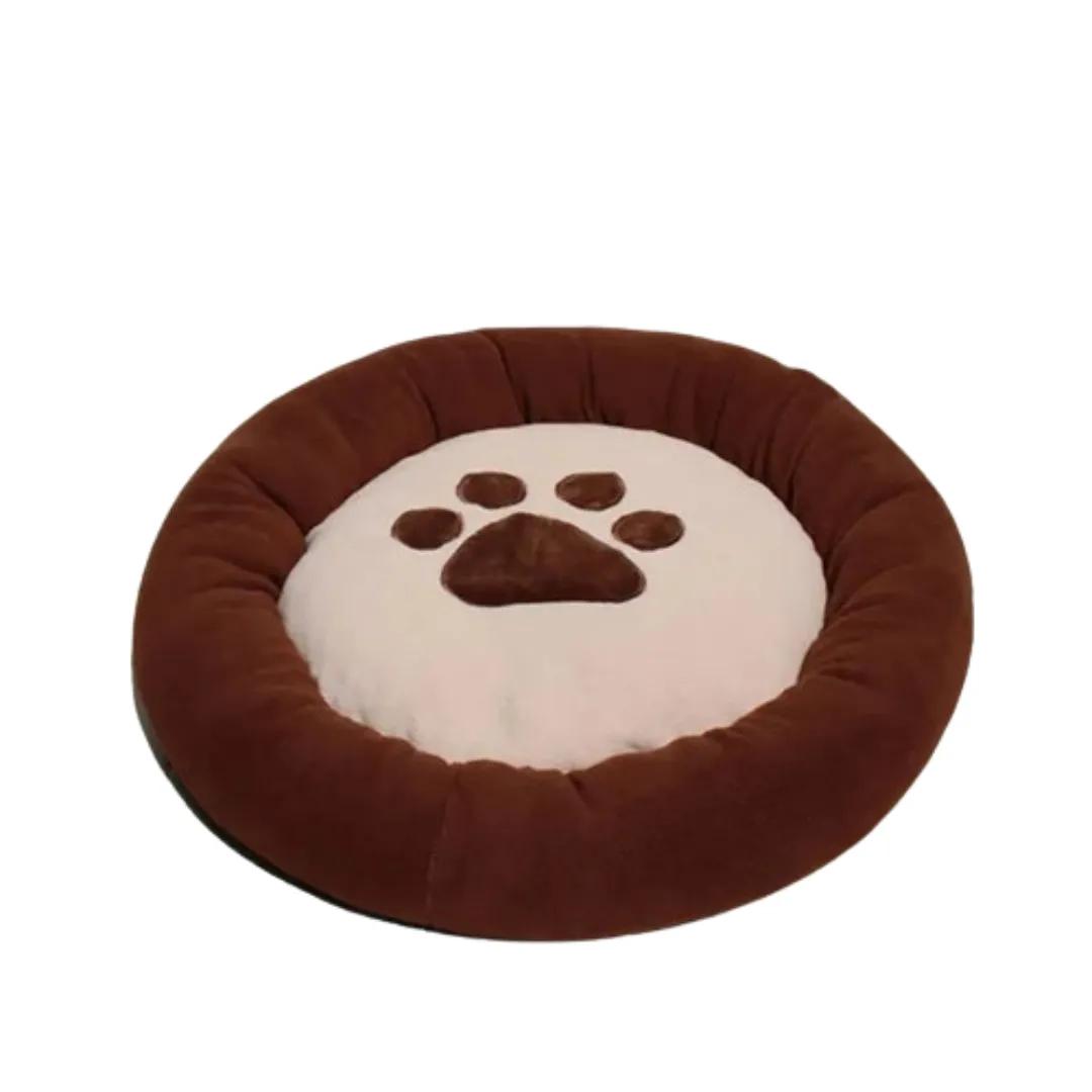 PetAffairs Waterproof  Soft Plush Paw Print Pet Bed