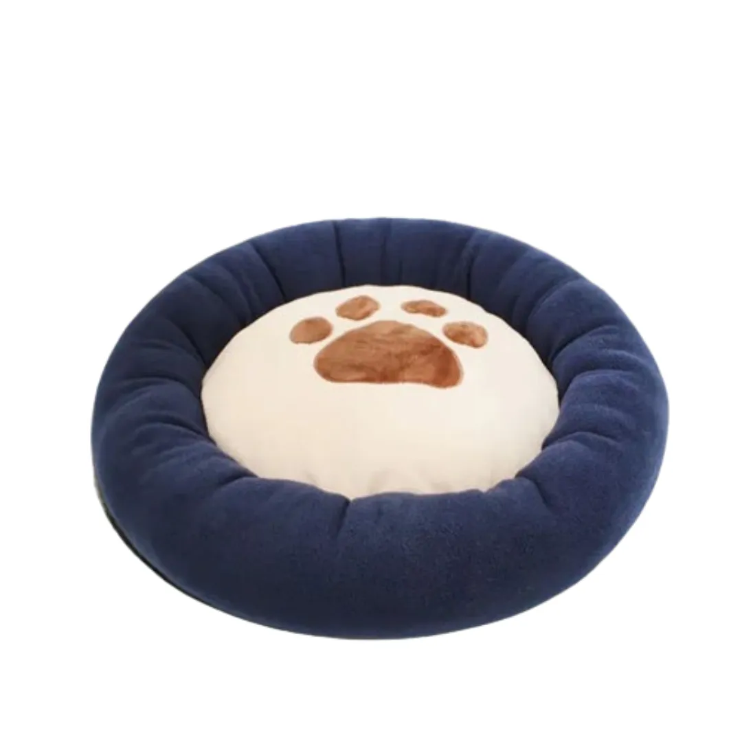 PetAffairs Waterproof  Soft Plush Paw Print Pet Bed