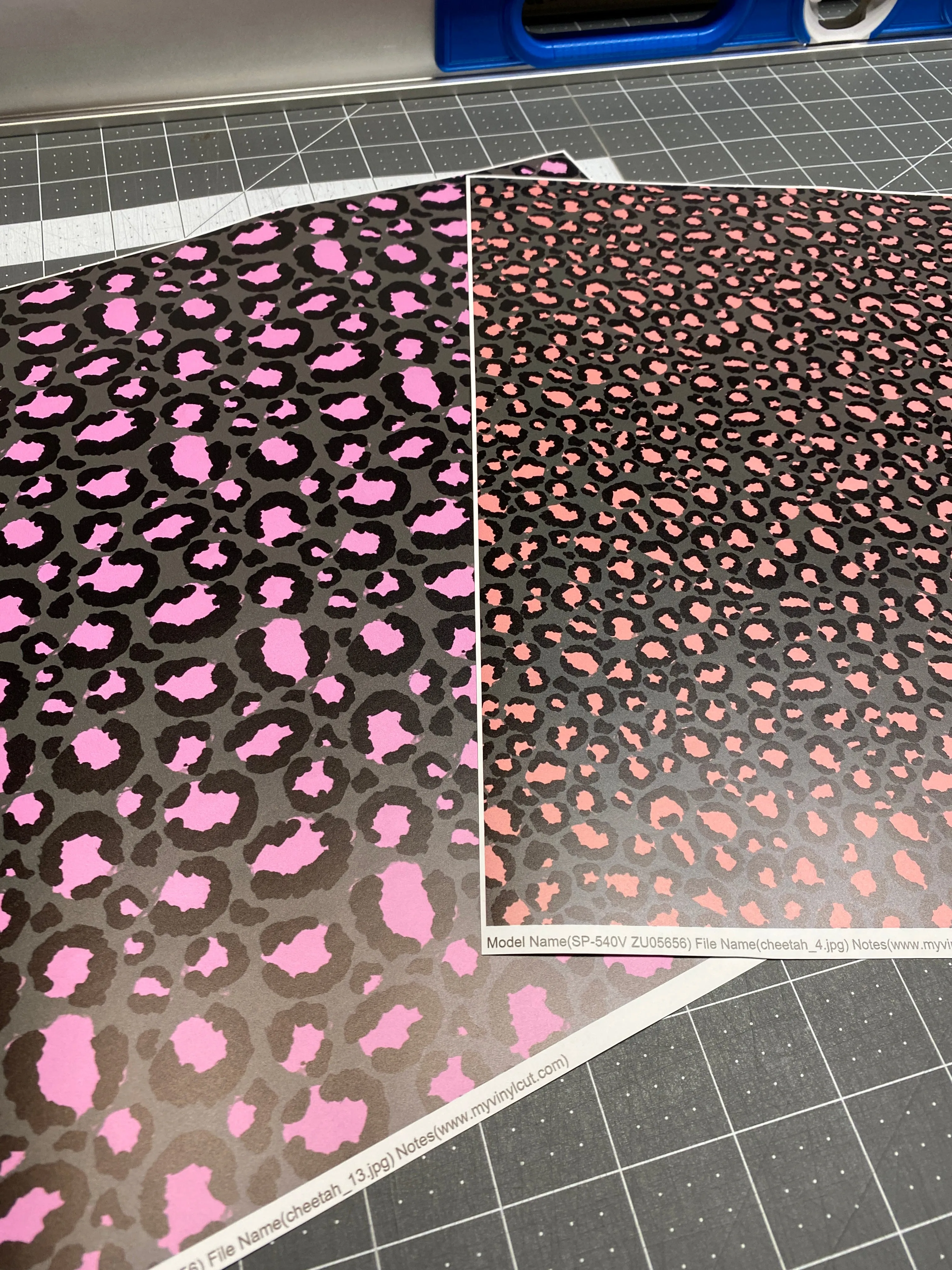 Printed Adhesive Vinyl FUN CHEETAH Pattern Vinyl 12 x 12 inch sheets