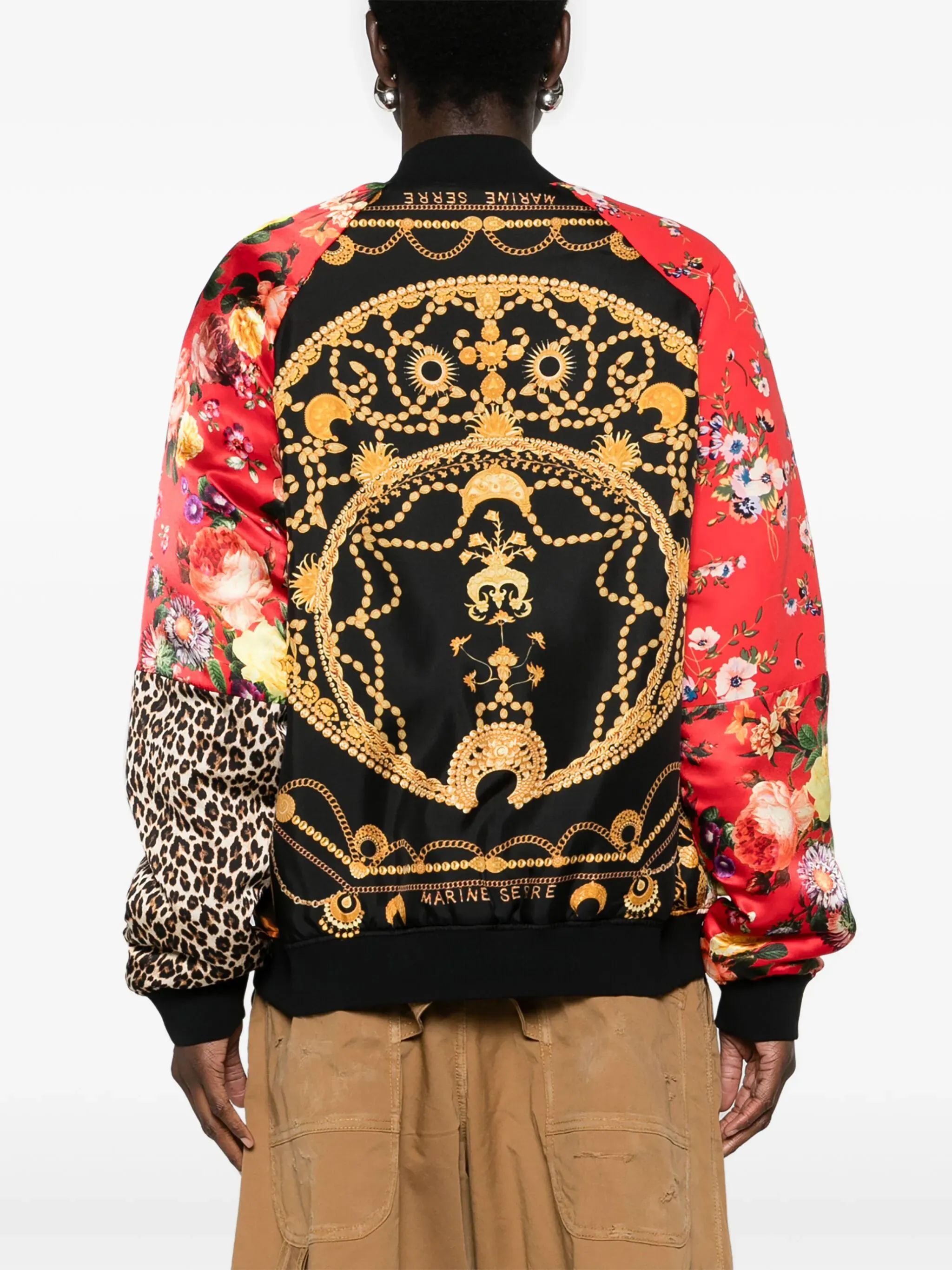 Regenerated Silk Scarves Bomber