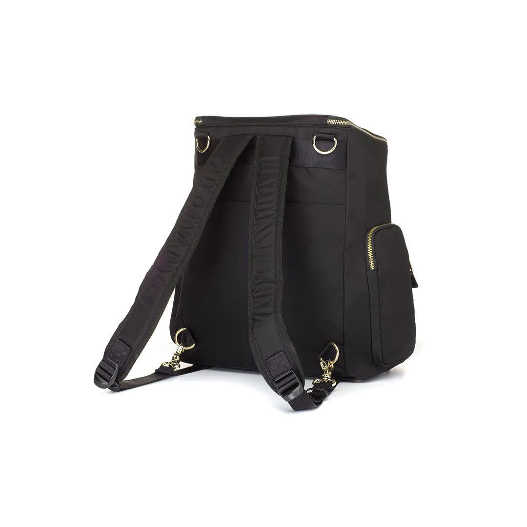 Storksak Alyssa Changing Backpack - Black   Gold