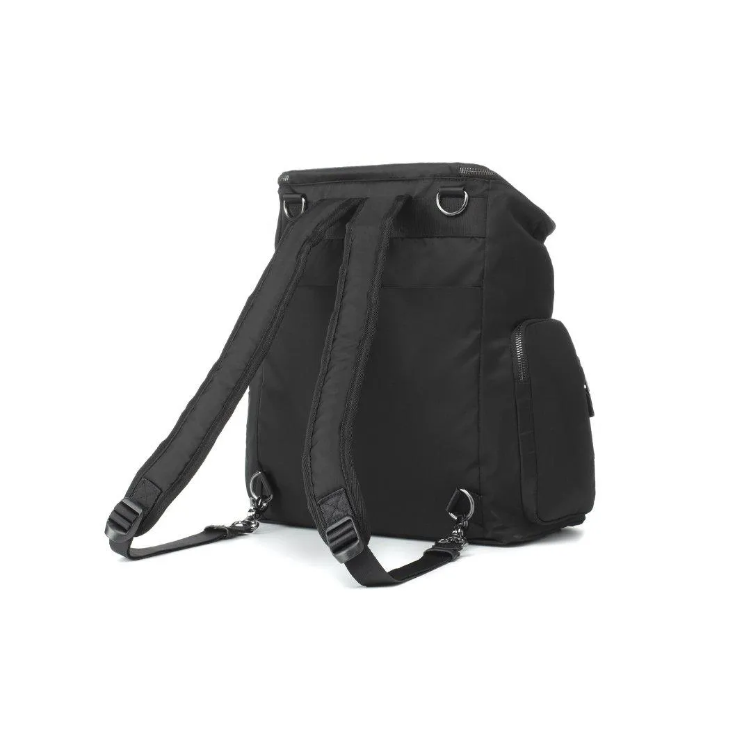 Storksak Alyssa Changing Backpack - Black   Gunmetal