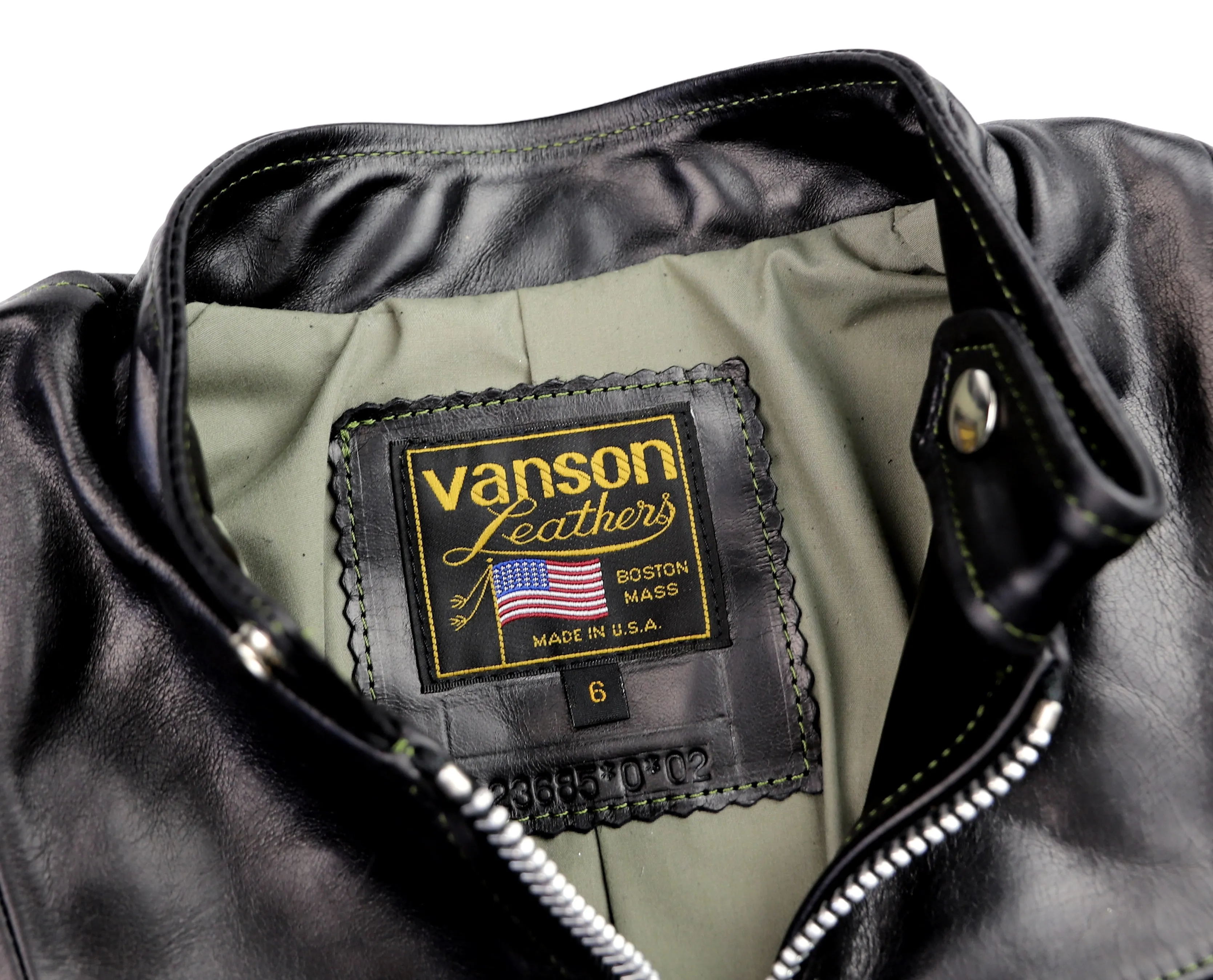 Vanson Villainess, Black Bainbridge, size 6