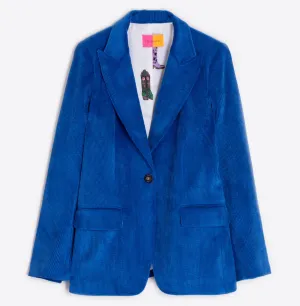 Vilagallo Jacket Heather Blue Corduroy