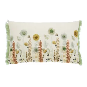 Walton & Co. 50cm Embroidered Wildflower Cushion